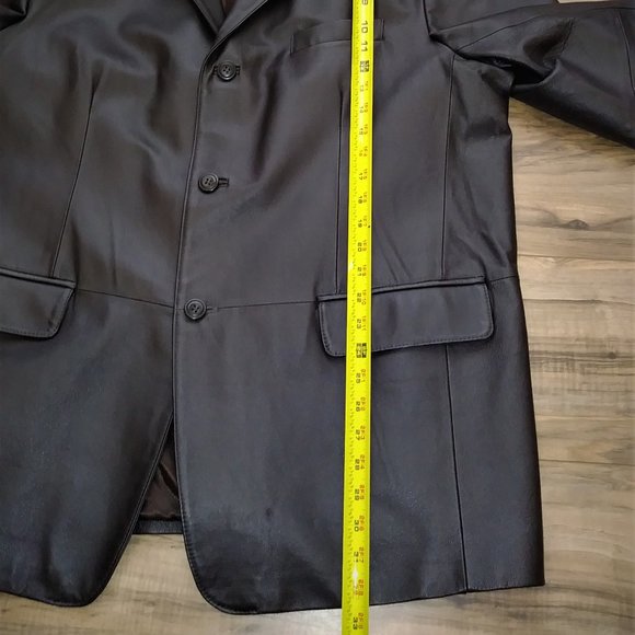 STAFFORD Genuine  Men's Versatile Jacket XL Color Brown 100% Leather - Picture 11 of 16